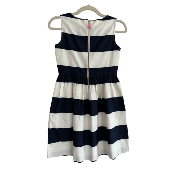 New Crewcuts Striped Sleevless Dress Girls Size 10 100% Cotton - Picture 2 of 4